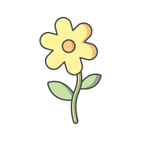 Blume Vektor Symbol Symbol Symbol Vektor Illustration Für Den Persönlichen — Stockvektor