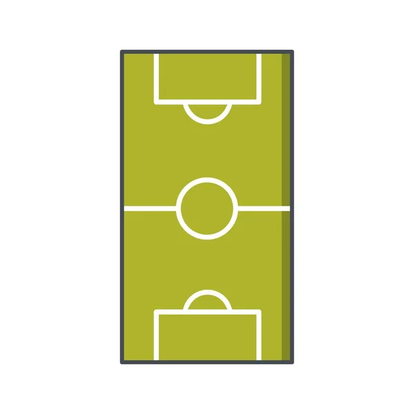 サッカー フィールドのベクトル アイコン記号アイコン ベクトル図個人的な商業使用のため — ストックベクタ