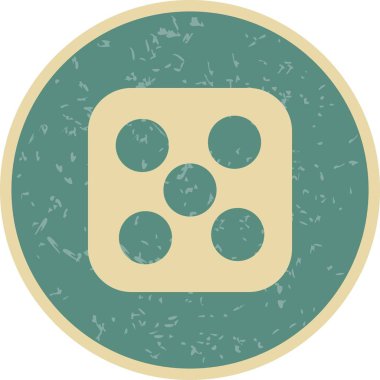 Zar beş vektör simge işareti simge vektör çizim kişisel ve ticari kullanım için..