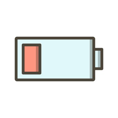 Düşük pil vektör simge işareti simge vektör çizim kişisel ve ticari kullanım için..