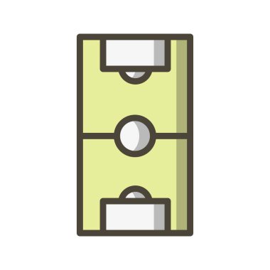 Futbol alanı vektör simge işareti simge vektör çizim kişisel ve ticari kullanım için..