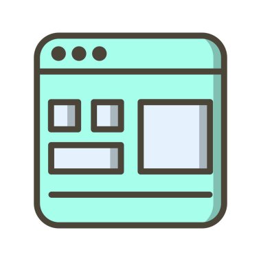 Kişisel ve ticari kullanım için şablon vektör simge işareti simge vektör çizim..