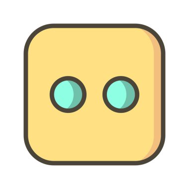 Zar iki vektör simge işareti simge vektör çizim kişisel ve ticari kullanım için..