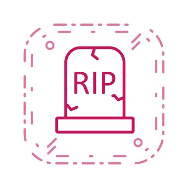 Mezar vektör simge işareti simge vektör çizim kişisel ve ticari kullanım için..