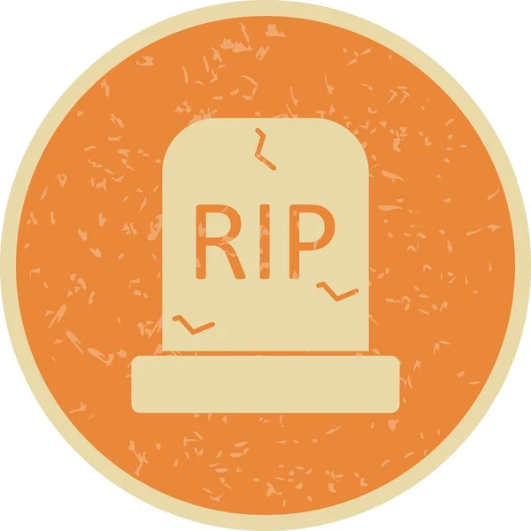 Grave Vector Icon Sign Icon Ilustración Vectores Para Uso Personal — Archivo Imágenes Vectoriales