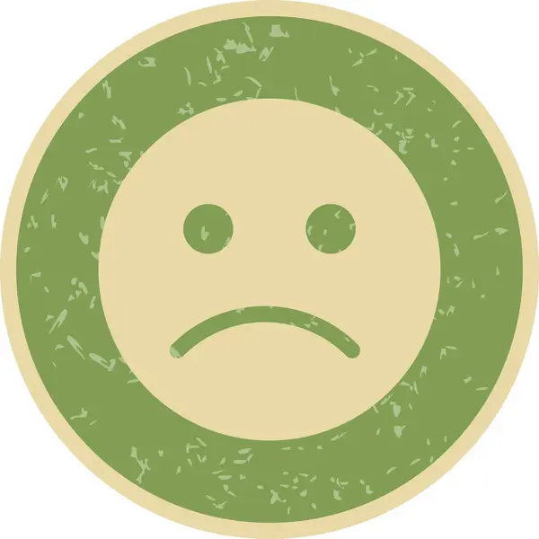 Sad Emoticon Vector Icon Sign Icon Vector Illustration Personal Commercial — Stock Vector