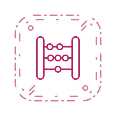 Abaküs vektör simge işareti simge vektör çizim kişisel ve ticari kullanım için..