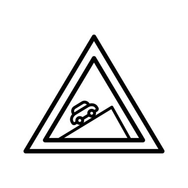 Vektör dik tırmanış simgesini işaret simge vektör çizim için kişisel ve ticari kullanım..