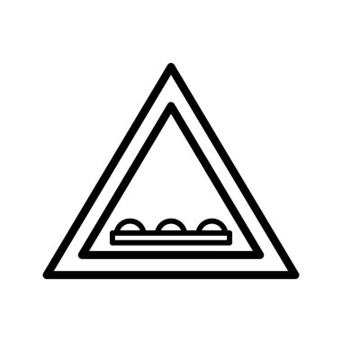 Vektör Un-even yol Simge Simge Simge Vektör Çizim Kişisel ve Ticari Kullanım için..