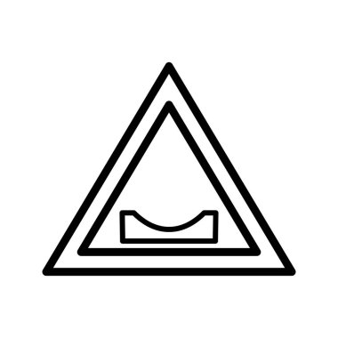 Vektör yol simgesini işaret simge vektör çizim için kişisel ve ticari kullanım dips..