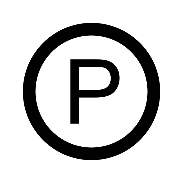 Icono Estacionamiento Vectores Icono Signo Ilustración Vectores Para Uso Personal — Vector de stock