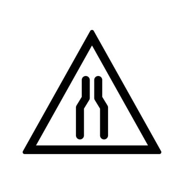 Vektör Carriageway dar Simge Simge Simge Vektör Çizim Kişisel ve Ticari Kullanım için..