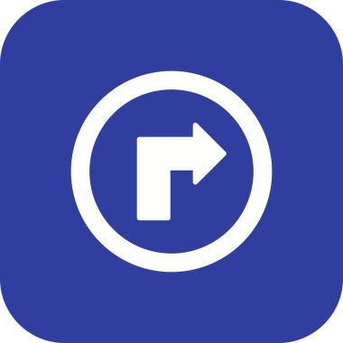 Vektör dönüş için sağ simge işareti simge vektör çizim kişisel ve ticari kullanım için..