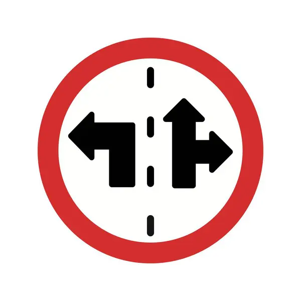 矢量车道控制符号图标标志图标矢量插图供个人和商业使用 — 图库矢量图片