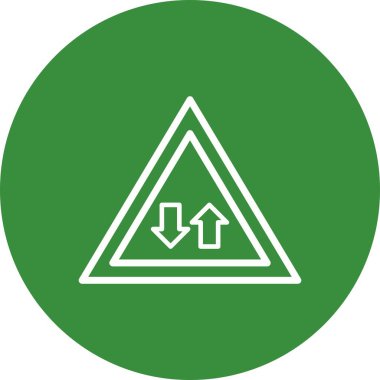 Vector Two way traffic Icon Sign Icon Vector Illustration For Personal And Commercial Use..