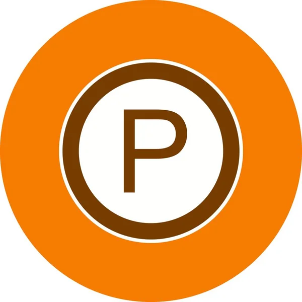 Vector Parking Icon Signaal Pictogram Vectorillustratie Voor Persoonlijk Commercieel Gebruik — Stockvector