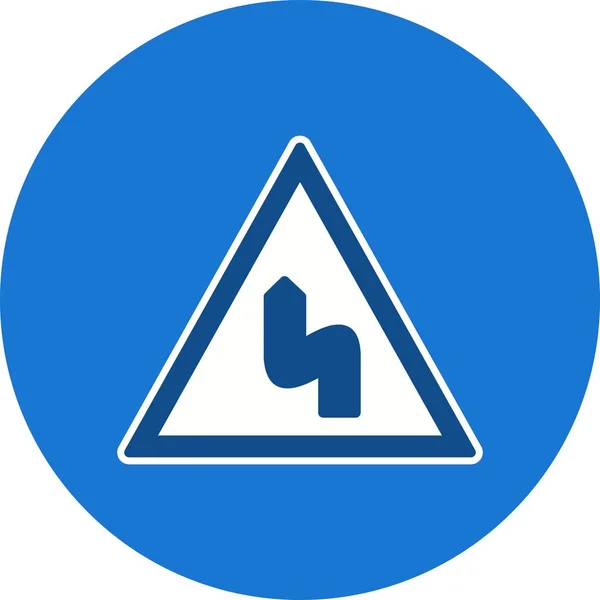 Vektor Doppelkrümmung Zum Linken Symbol Symbol Vektor Illustration Für Den — Stockvektor