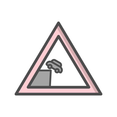 İskele veya nehir banka simgesini işaret simge vektör çizim için kişisel ve ticari kullanım için vektör yol açar..