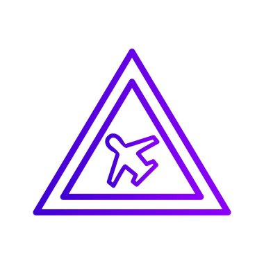 Vektör hava alanı simgesini işaret simge vektör çizim için kişisel ve ticari kullanım..