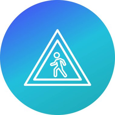 Vektör yaya geçidi simgesini işaret simge vektör çizim için kişisel ve ticari kullanım..