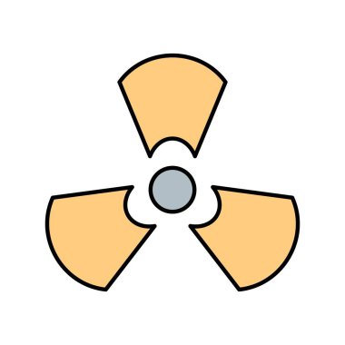 Radyasyon vektör simge işareti simge vektör çizim kişisel ve ticari kullanım için..