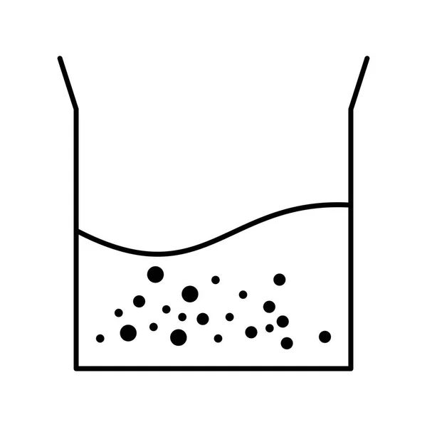 Ilustracja Wektorowa Zlewki Pół Wypełnienie Wektor Ikona Znak Ikona Użytku — Wektor stockowy
