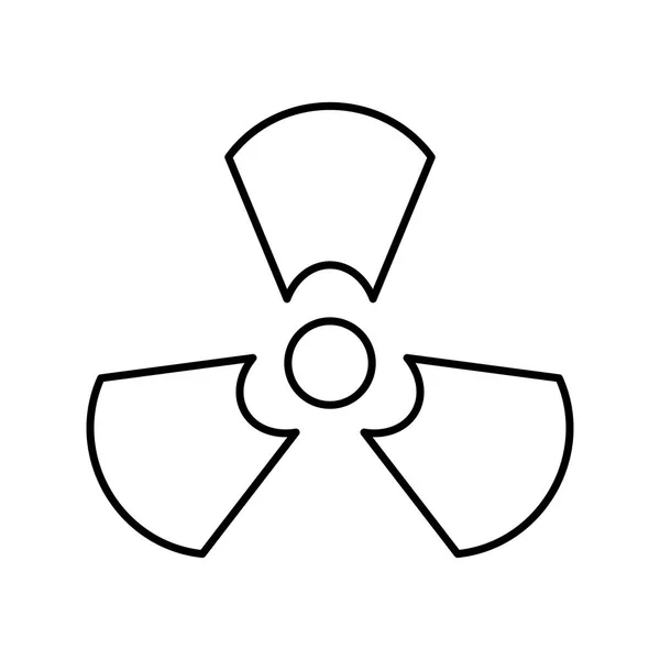 Strahlungsvektor Symbol Zeichen Symbol Vektor Illustration Für Den Persönlichen Und — Stockvektor