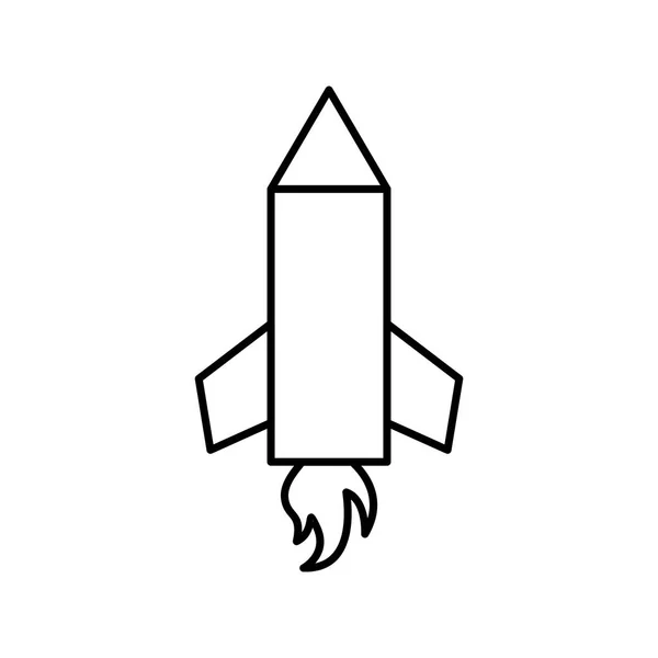 Potlood Rocket Vector Icon Signaal Pictogram Vectorillustratie Voor Persoonlijk Commercieel — Stockvector