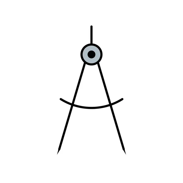 Teiler Vektor Symbol Symbol Vektor Illustration Für Den Persönlichen Und — Stockvektor