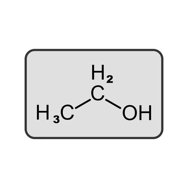 Illustration Vectorielle Icône Signe Icône Éthanol Pour Usage Personnel Commercial — Image vectorielle