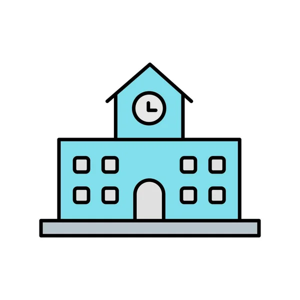 Schule Vektor Symbol Zeichen Symbol Vektor Illustration Für Den Persönlichen — Stockvektor