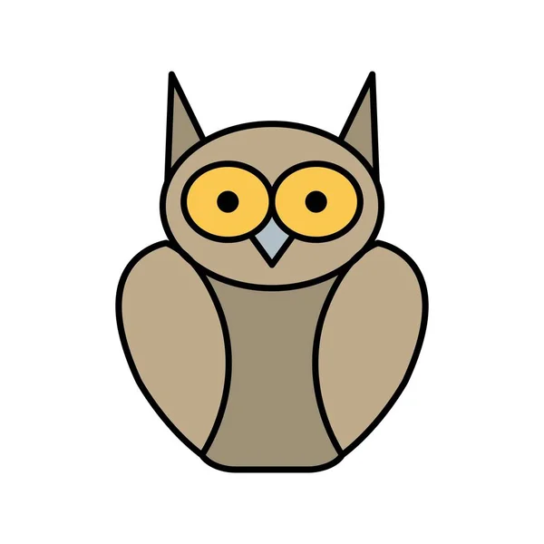 Afgestudeerde Owl Vector Icon Teken Icon Vectorillustratie Voor Persoonlijk Commercieel — Stockvector