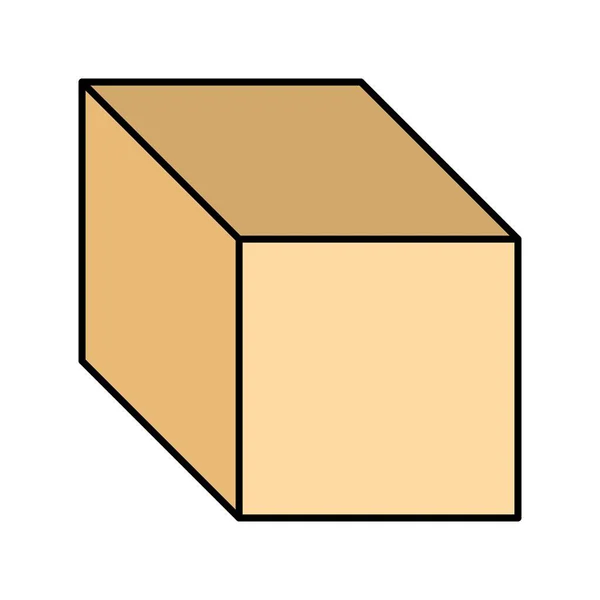 Icono Vector Cubo Icono Signo Ilustración Vector Para Uso Personal — Archivo Imágenes Vectoriales