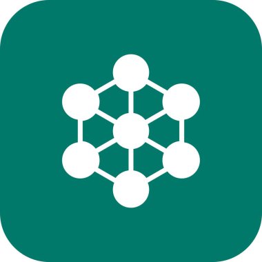 Molekül vektör simge işareti simge vektör çizim kişisel ve ticari kullanım için..