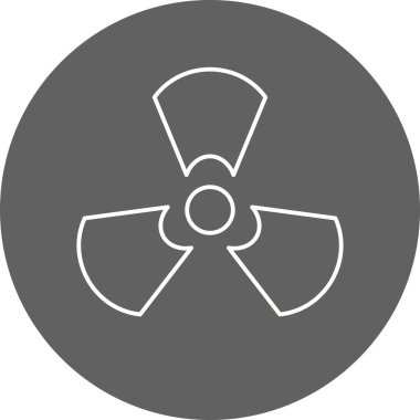 Radyasyon vektör simge işareti simge vektör çizim kişisel ve ticari kullanım için..