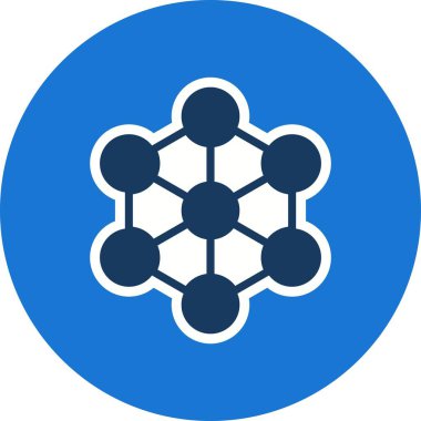 Molekül vektör simge işareti simge vektör çizim kişisel ve ticari kullanım için..