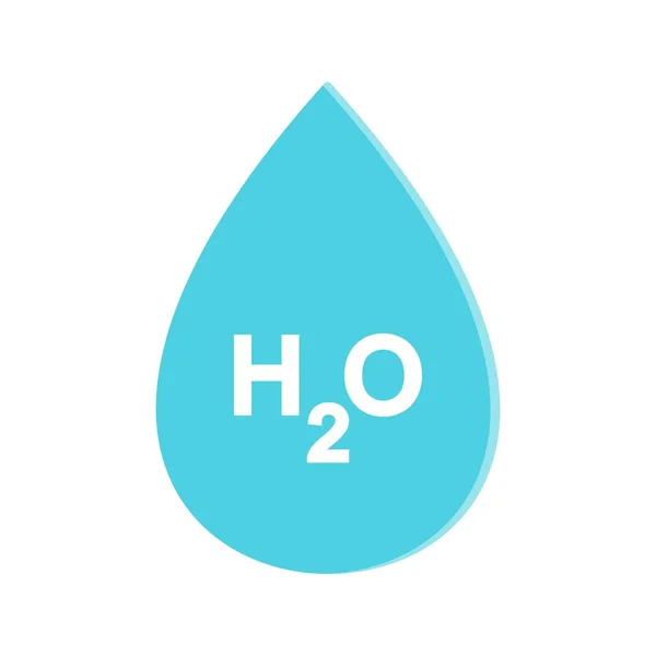 H2O Vektor Symbol Symbol Vektor Illustration Für Den Persönlichen Und — Stockvektor