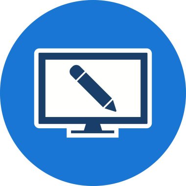 Online eğitim vektör simge işareti simge vektör çizim kişisel ve ticari kullanım için..