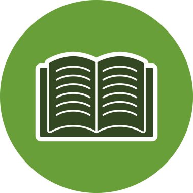 Açık kitap vektör simge işareti simge vektör çizim kişisel ve ticari kullanım için..