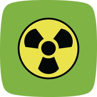 Radyasyon vektör simge işareti simge vektör çizim kişisel ve ticari kullanım için..