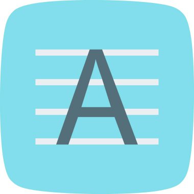 Upercase vektör simge işareti simge vektör çizim kişisel ve ticari kullanım için..