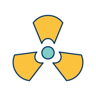 Radyasyon vektör simge işareti simge vektör çizim kişisel ve ticari kullanım için..