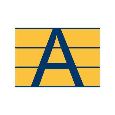 Upercase vektör simge işareti simge vektör çizim kişisel ve ticari kullanım için..