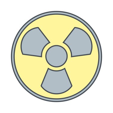 Radyasyon vektör simge işareti simge vektör çizim kişisel ve ticari kullanım için..