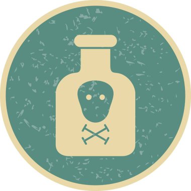 Kimyasallar vektör simge işareti simge vektör çizim kişisel ve ticari kullanım için..