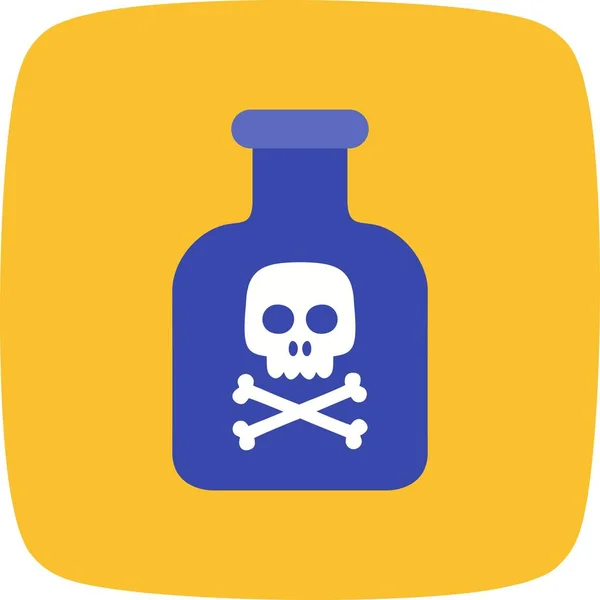 Chemicaliën Vector Icon Signaal Pictogram Vectorillustratie Voor Persoonlijk Commercieel Gebruik — Stockvector