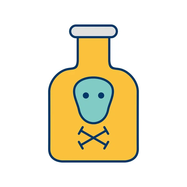 Chemicaliën Vector Icon Signaal Pictogram Vectorillustratie Voor Persoonlijk Commercieel Gebruik — Stockvector