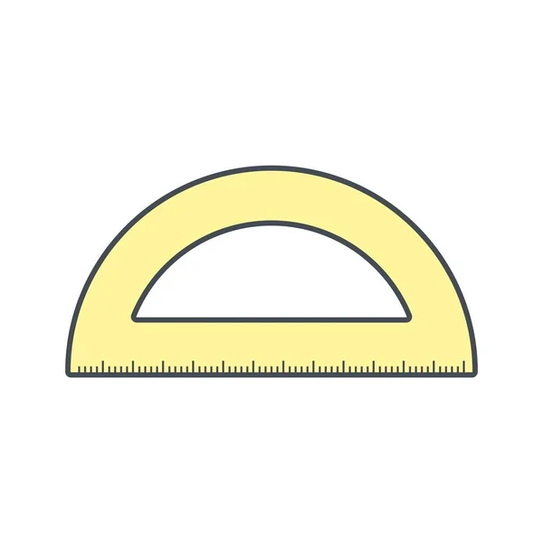 Protractor Vector Icon Sign Icon Vector Illustration Personal Commercial Use — 스톡 벡터