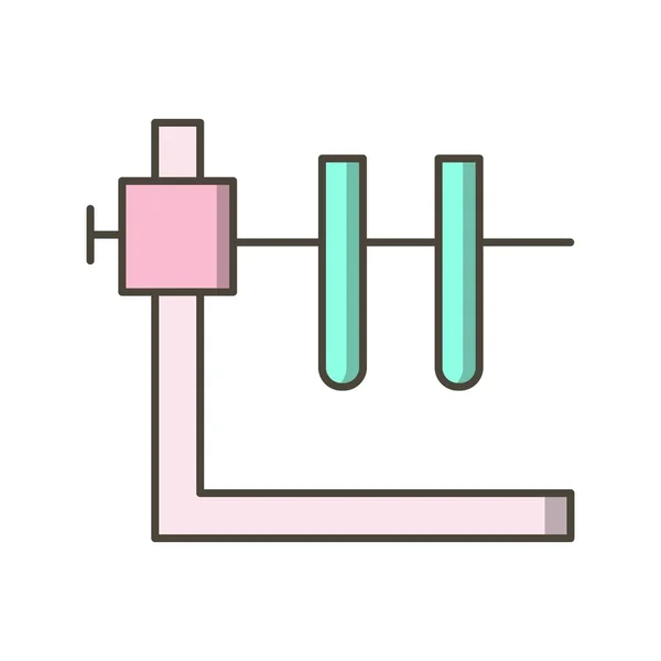 Ilustración Vectorial Del Icono Muestra Del Vector Del Tubo Dos — Archivo Imágenes Vectoriales