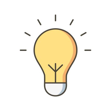 Ampul vektör simge işareti simge vektör çizim kişisel ve ticari kullanım için..